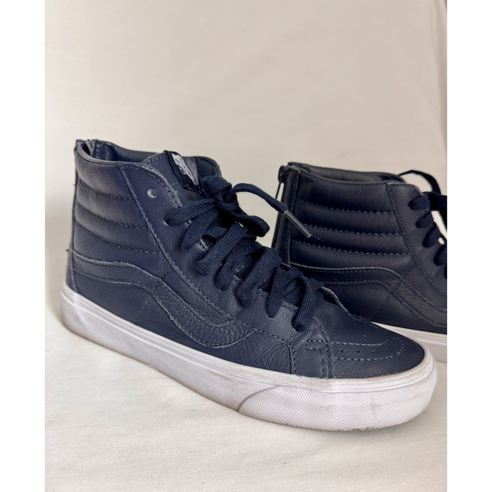 VANS Off The Wall Sk8-Hi Men's Blue True White Size 7.5 Mens